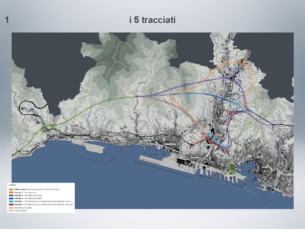 1 i 5 tracciati 