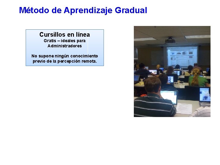 Método de Aprendizaje Gradual Cursillos en línea Gratis – ideales para Administradores No supone