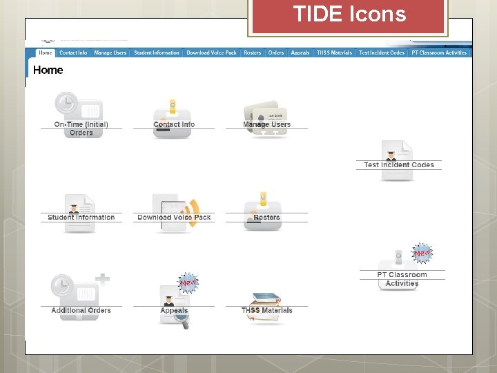TIDE Icons 