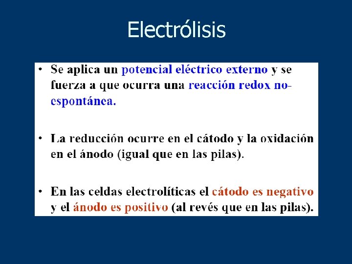 Electrólisis 