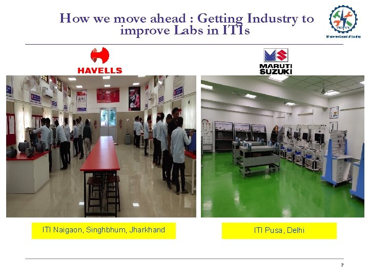 How we move ahead : Getting Industry to improve Labs in ITIs ITI Naigaon,