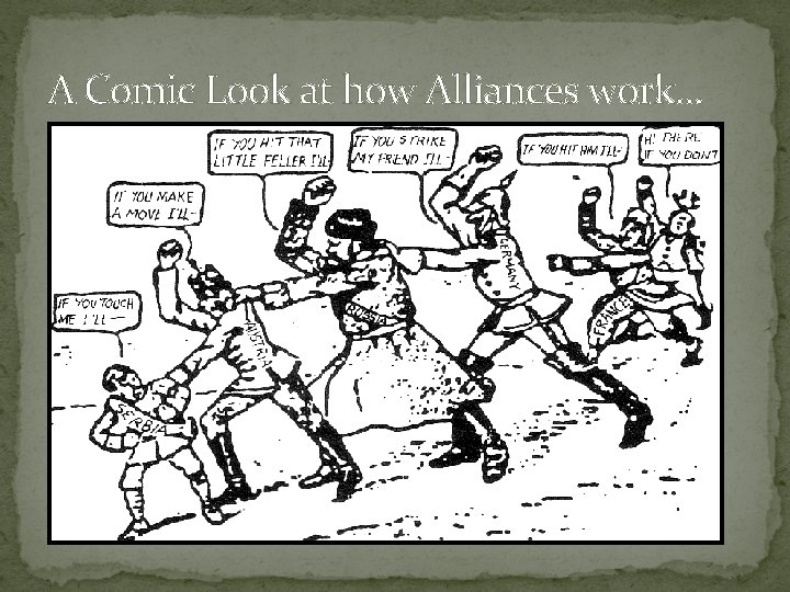 A Comic Look at how Alliances work. . . 