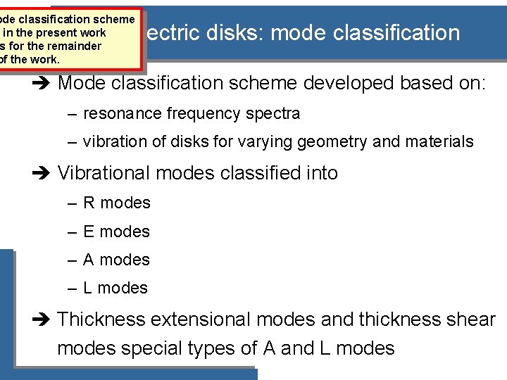 ode classification scheme in the present work s for the remainder of the work.