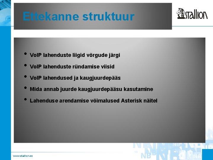 Ettekanne struktuur • Vo. IP lahenduste liigid võrgude järgi • Vo. IP lahenduste ründamise