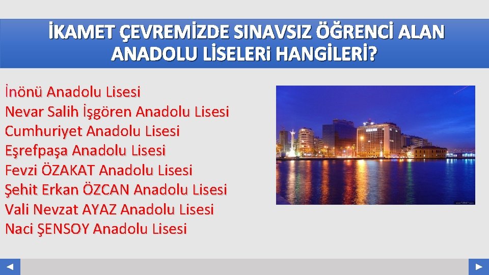 İKAMET ÇEVREMİZDE SINAVSIZ ÖĞRENCİ ALAN ANADOLU LİSELERi HANGİLERİ? Your Log o İnönü Anadolu Lisesi
