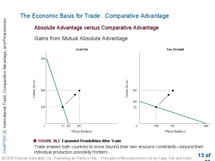 CHAPTER 20 International Trade, Comparative Advantage, and Protectionism The Economic Basis for Trade: Comparative CHAPTER 20 International Trade, Comparative Advantage, and Protectionism The Economic Basis for Trade: Comparative