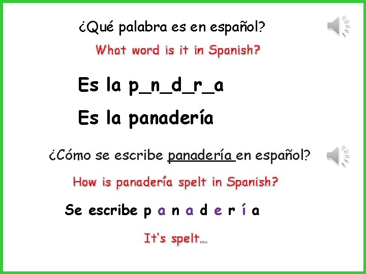 ¿Qué palabra es en español? What word is it in Spanish? Es la p_n_d_r_a