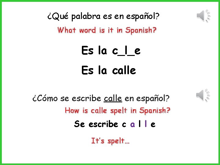 ¿Qué palabra es en español? What word is it in Spanish? Es la c_l_e