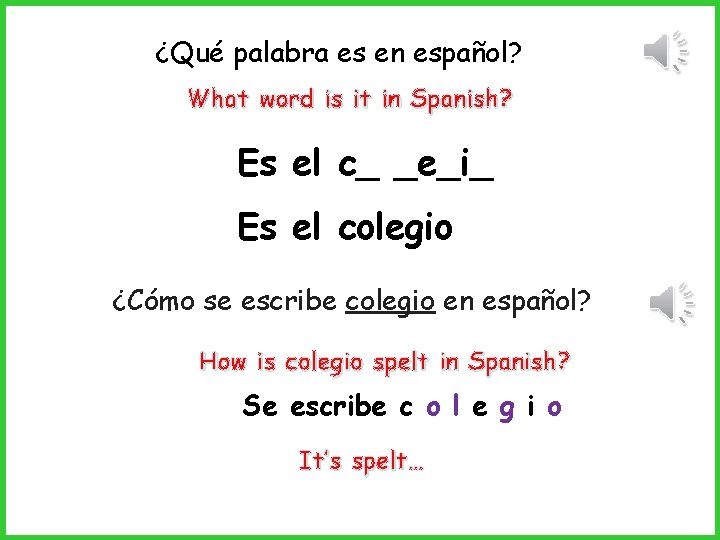 ¿Qué palabra es en español? What word is it in Spanish? Es el c_