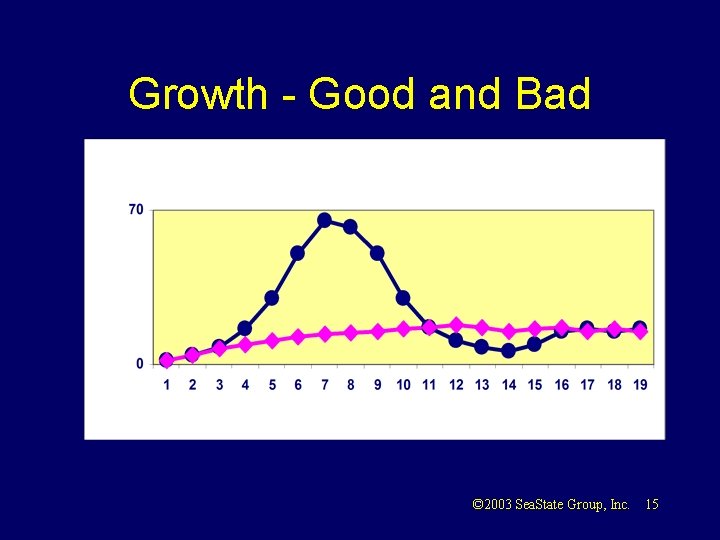 Growth - Good and Bad © 2003 Sea. State Group, Inc. 15 
