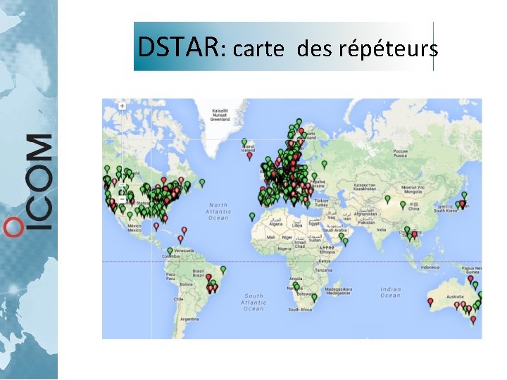 DSTAR: carte des répéteurs DSTAR: carte des répéteurs