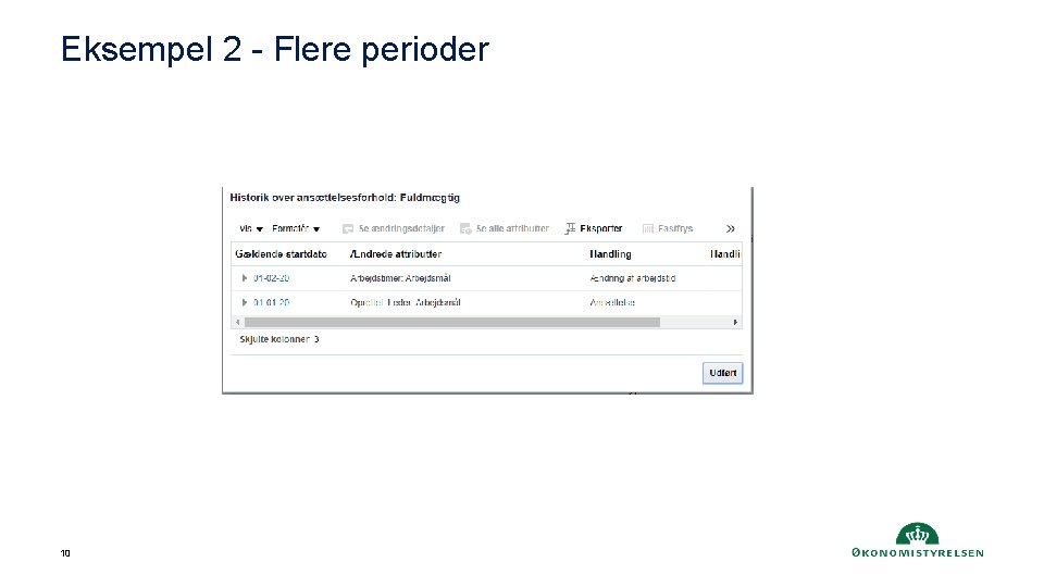 Eksempel 2 - Flere perioder 10 