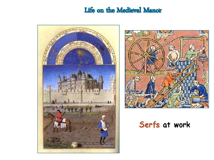 Life on the Medieval Manor Serfs at work 