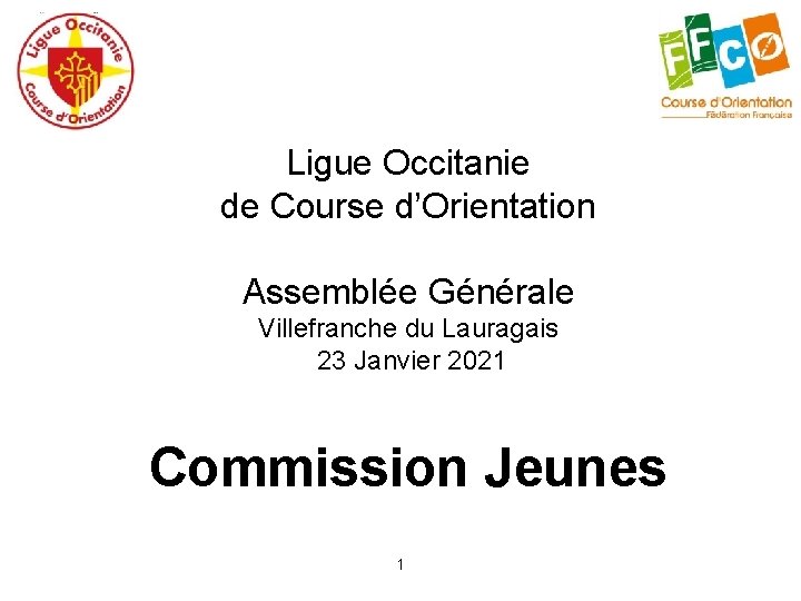 Ligue Occitanie de Course d’Orientation Assemblée Générale Villefranche du Lauragais 23 Janvier 2021 Commission