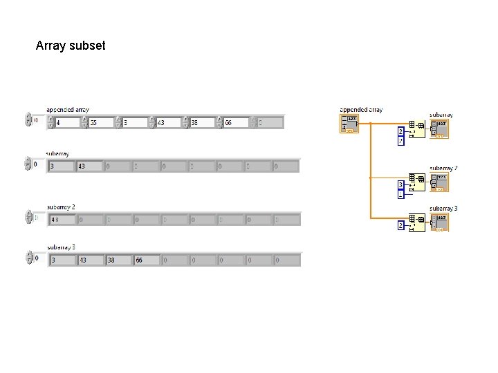 Array subset 