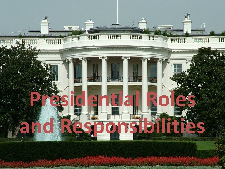 Presidential Roles and Responsibilities 