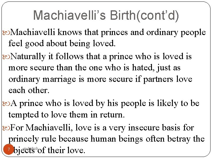 Niccolo Machiavelli 14691527 1 Eadarkoh Introduction The Italian