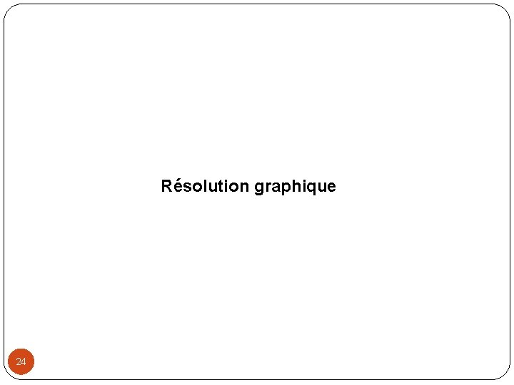 Résolution graphique 24 