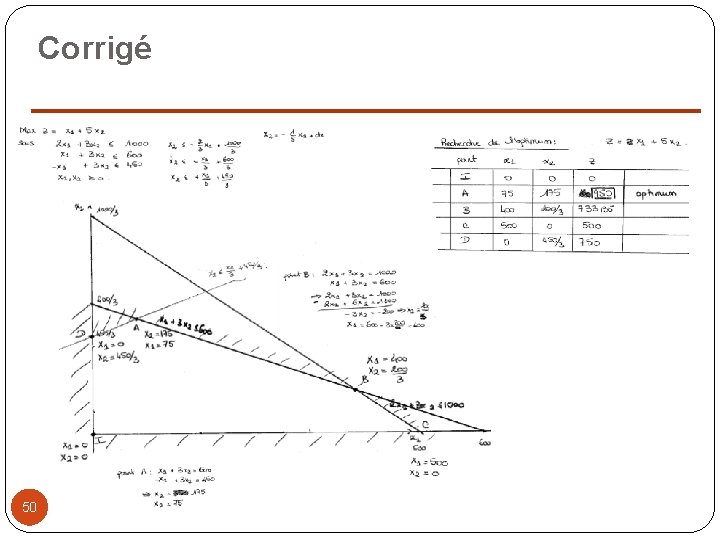 Corrigé 50 