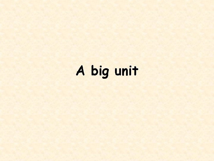 A big unit 