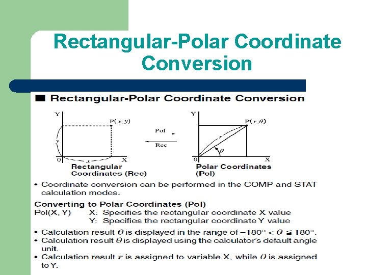 Rectangular-Polar Coordinate Conversion 