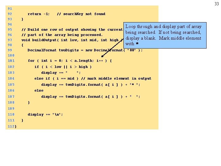 33 91 92 93 94 95 96 97 98 99 100 101 return -1;