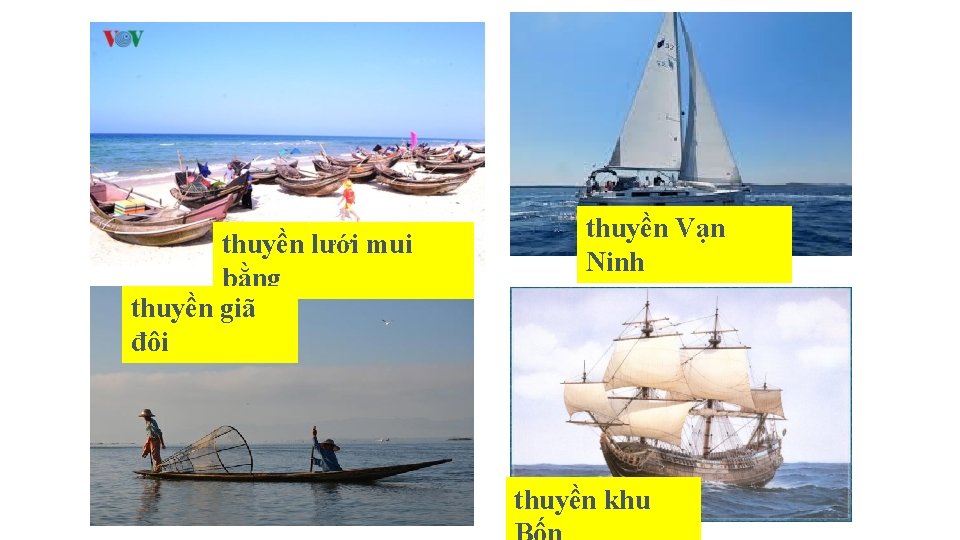 thuyền lưới mui bằng thuyền giã đôi thuyền Vạn Ninh thuyền khu 