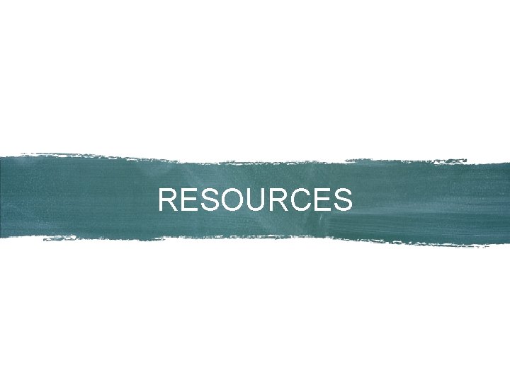 RESOURCES 