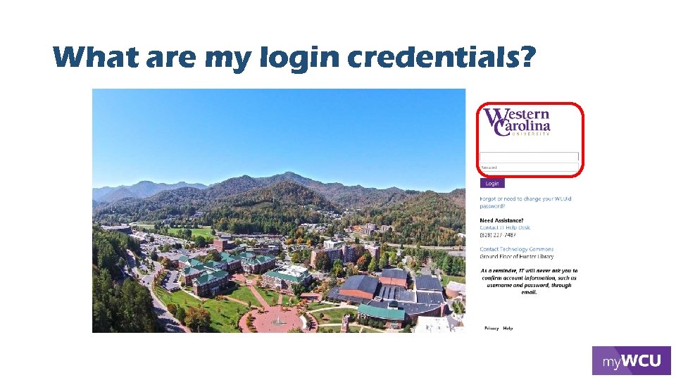 What are my login credentials? 