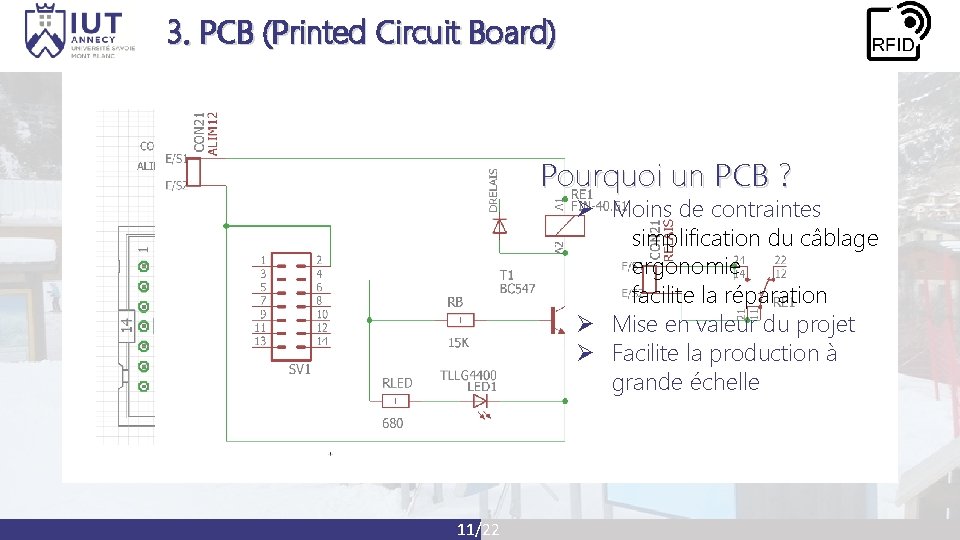 3. PCB (Printed Circuit Board) Pourquoi un PCB ? Ø Moins de contraintes simplification