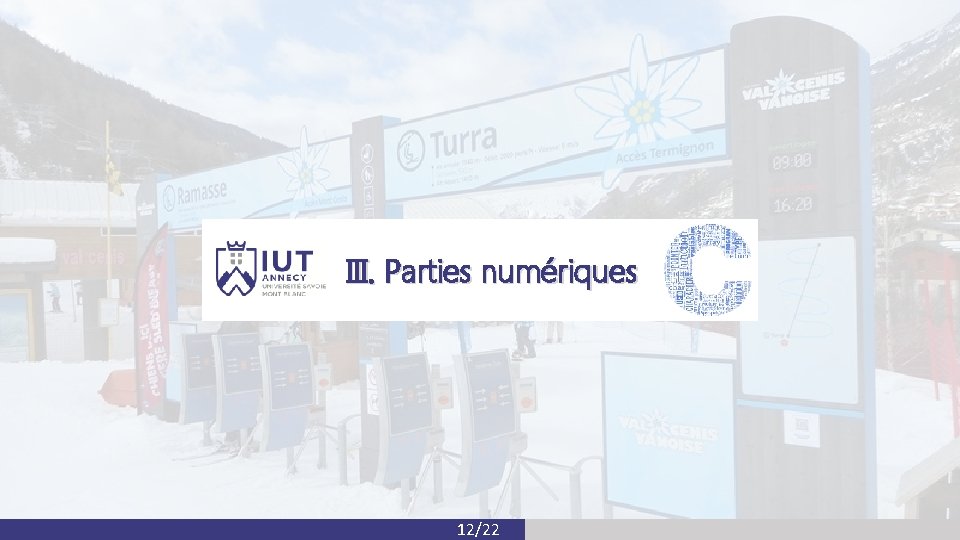 III. Parties numériques 12/22 