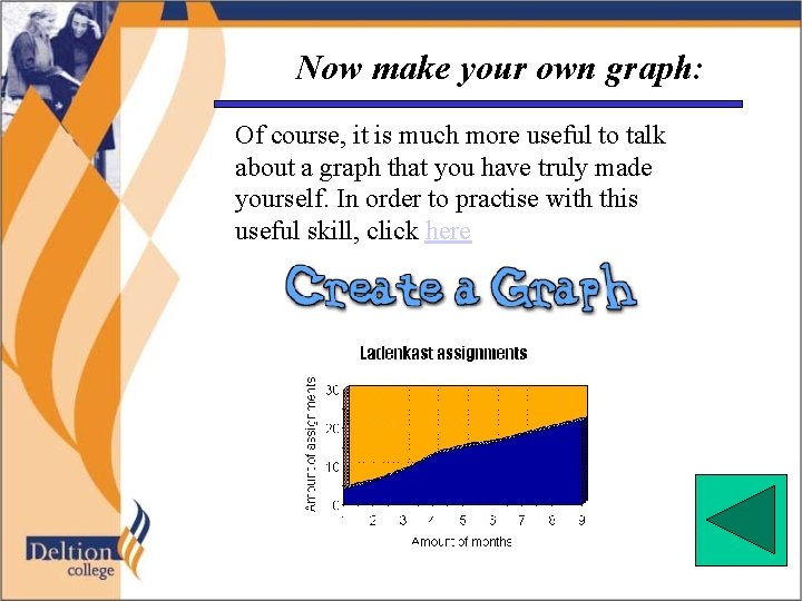 Now make your own graph: Of course, it is much more useful to talk