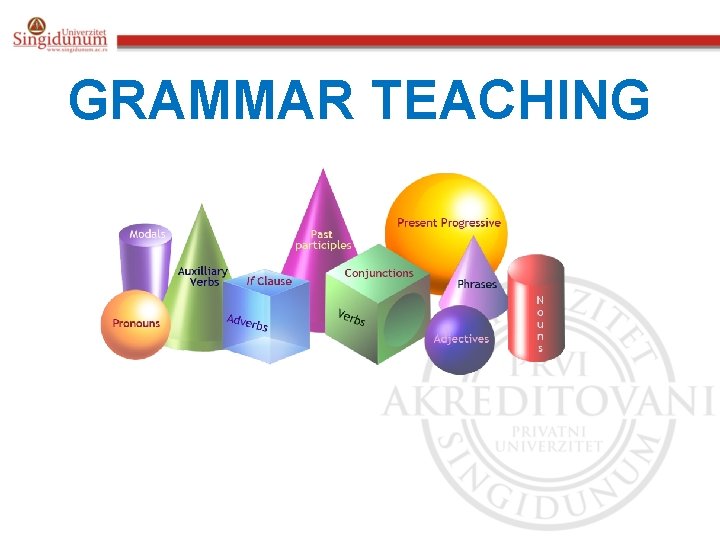 GRAMMAR TEACHING 