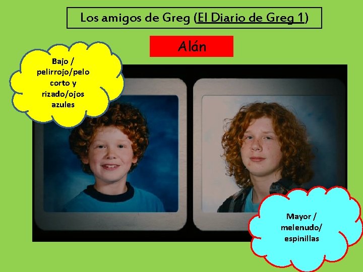 Los amigos de Greg (El Diario de Greg 1) Bajo / pelirrojo/pelo corto y