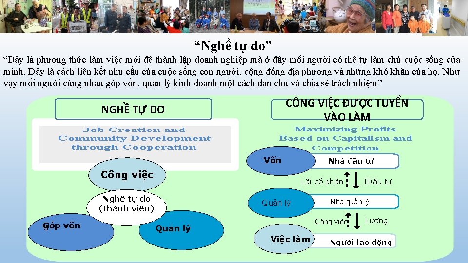 “Nghề tự do” “Đây là phương thức làm việc mới để thành lập doanh