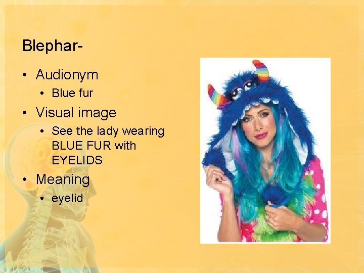 Blephar • Audionym • Blue fur • Visual image • See the lady wearing