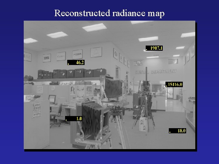 Reconstructed radiance map 