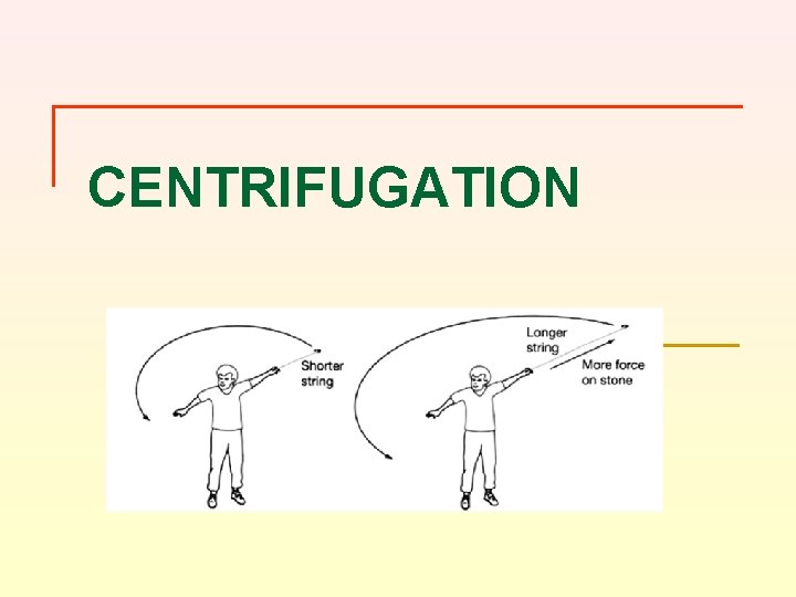 CENTRIFUGATION 