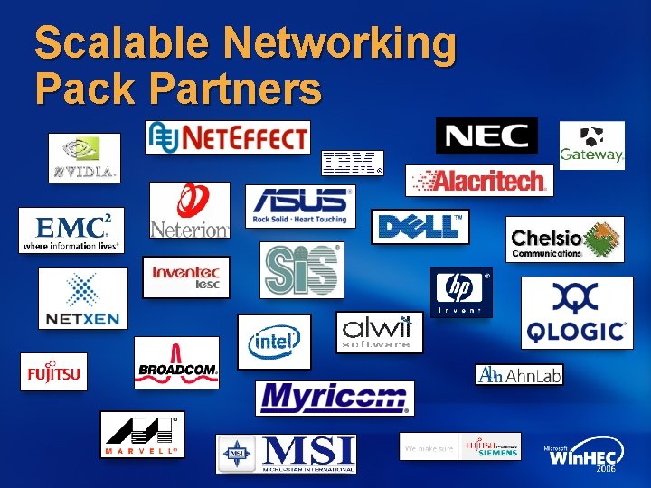 Scalable Networking Pack Partners Scalable Networking Pack Partners