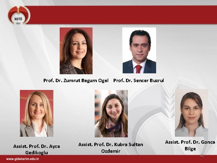 Prof. Dr. Zumrut Begum Ogel Prof. Dr. Sencer Buzrul Assist. Prof. Dr. Ayca Gedikoglu