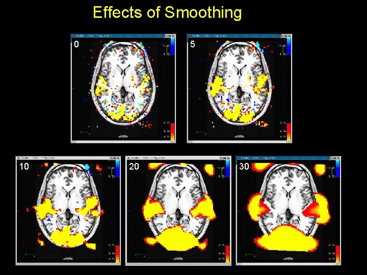 Effects of Smoothing 0 10 5 20 30 