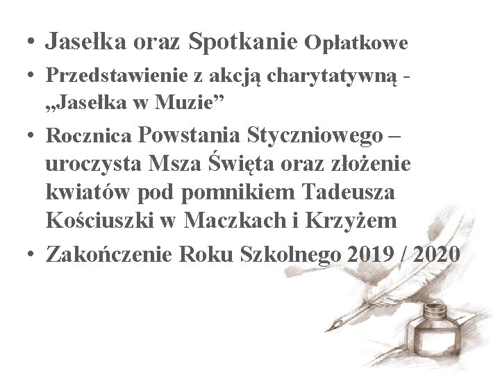  • Jasełka oraz Spotkanie Opłatkowe • Przedstawienie z akcją charytatywną „Jasełka w Muzie”