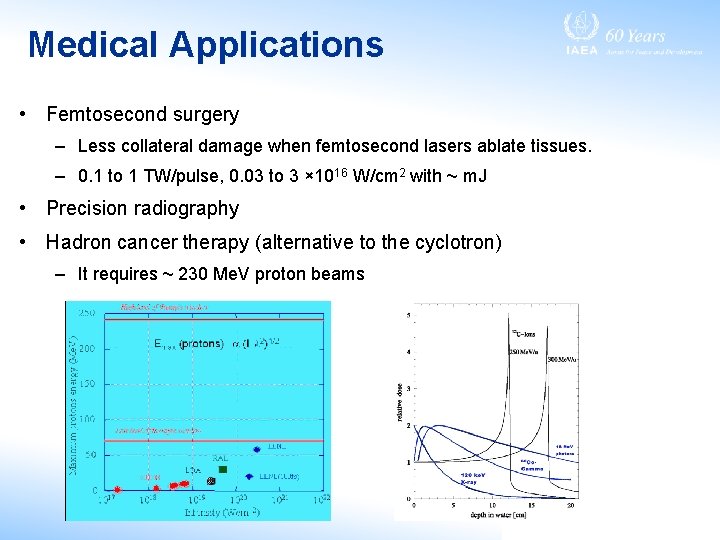 Medical Applications • Femtosecond surgery – Less collateral damage when femtosecond lasers ablate tissues.