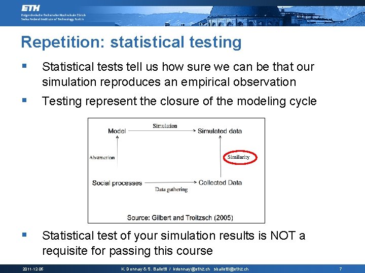 Repetition: statistical testing § Statistical tests tell us how sure we can be that