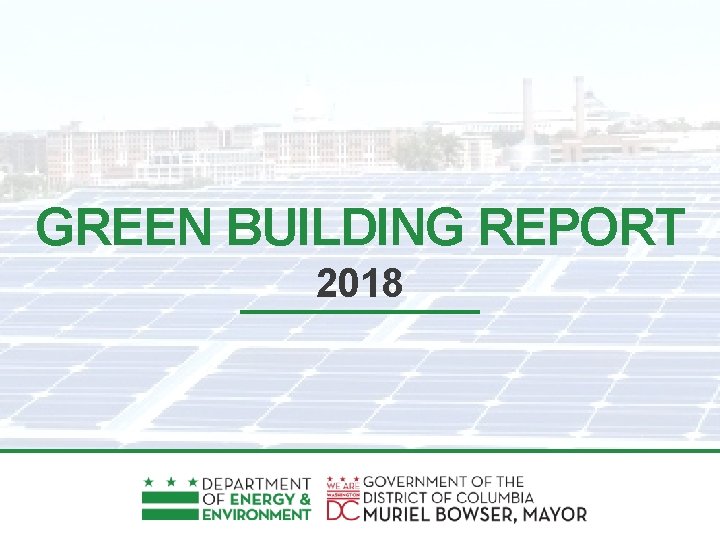 GREEN BUILDING REPORT 2018 