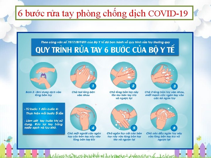 6 bước rửa tay phòng chống dịch COVID-19 