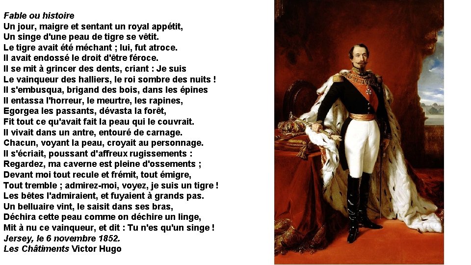 Fable ou histoire Un jour, maigre et sentant un royal appétit, Un singe d'une