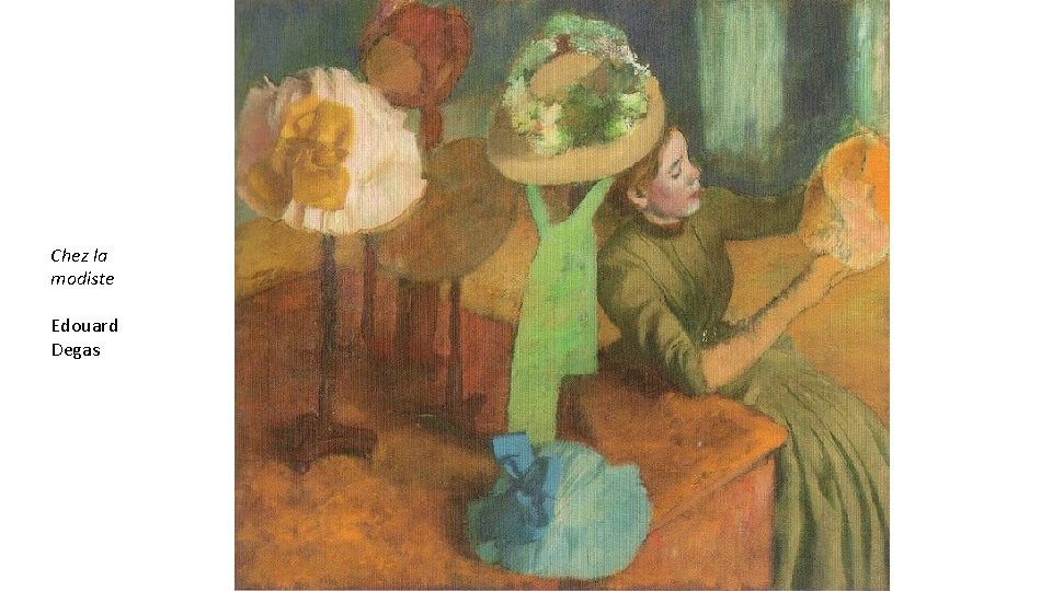 Chez la modiste Edouard Degas 