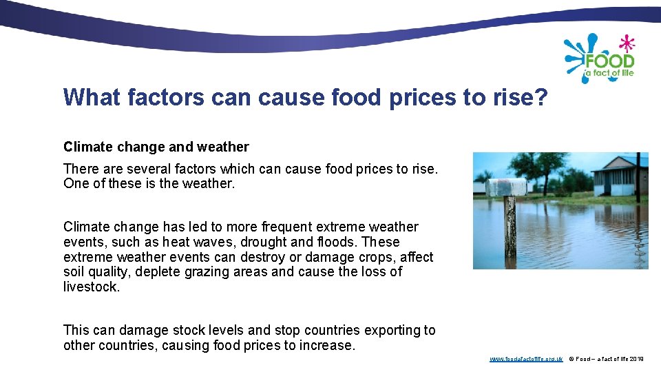 What factors can cause food prices to rise? Climate change and weather There are