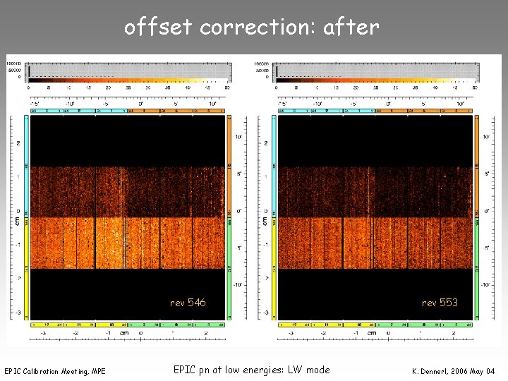 offset correction: after rev 546 EPIC Calibration Meeting, MPE EPIC pn at low energies: